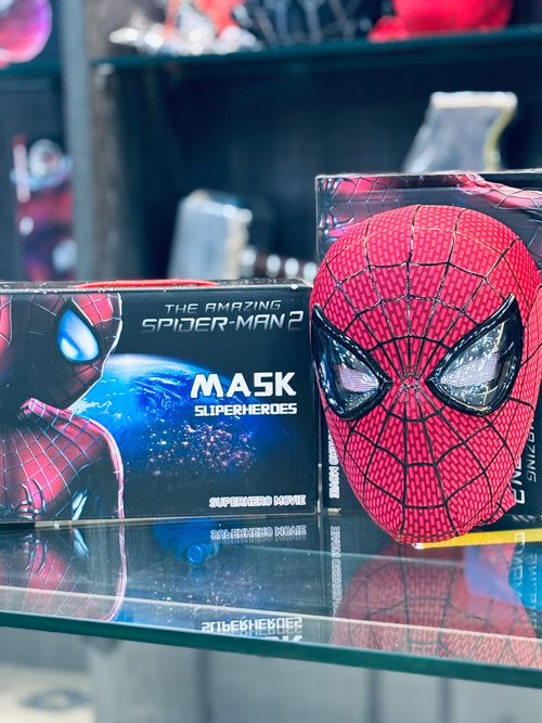 amazing spiderman remote control mask with 3d ribs on face