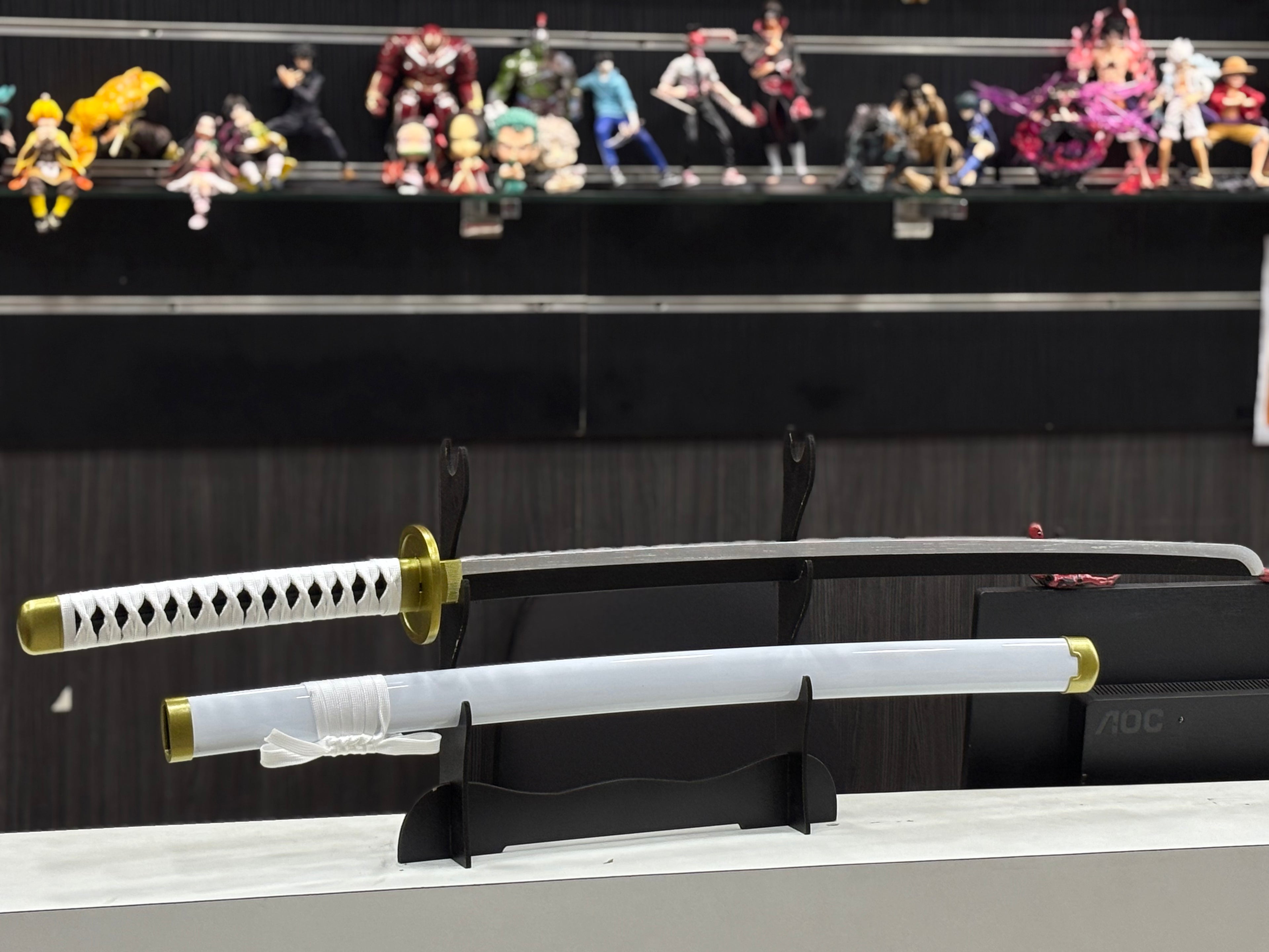 wado ichimonji zoro 105 cm wooden katana