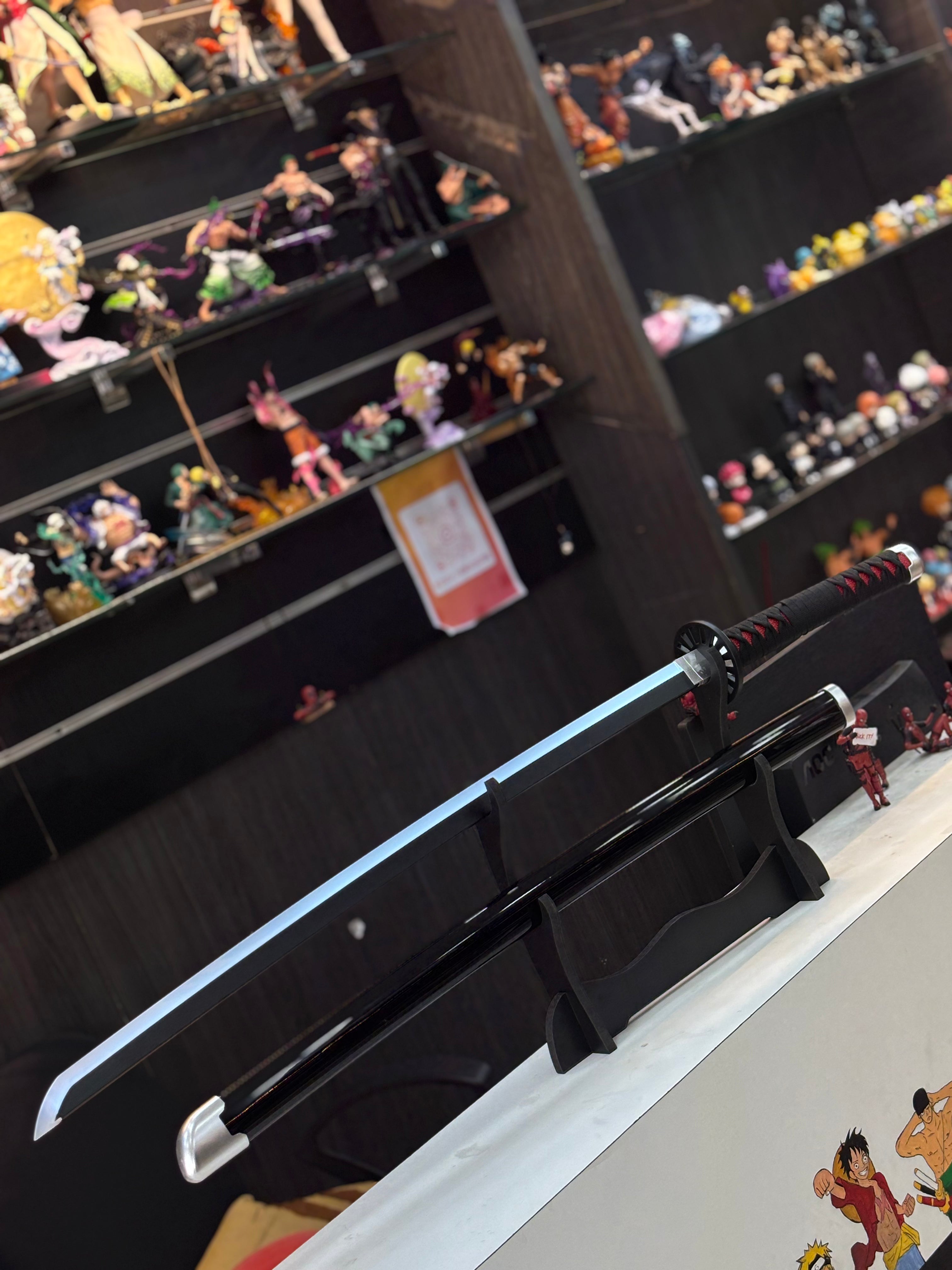tanjiro 1st nichirin 105 cm led katana