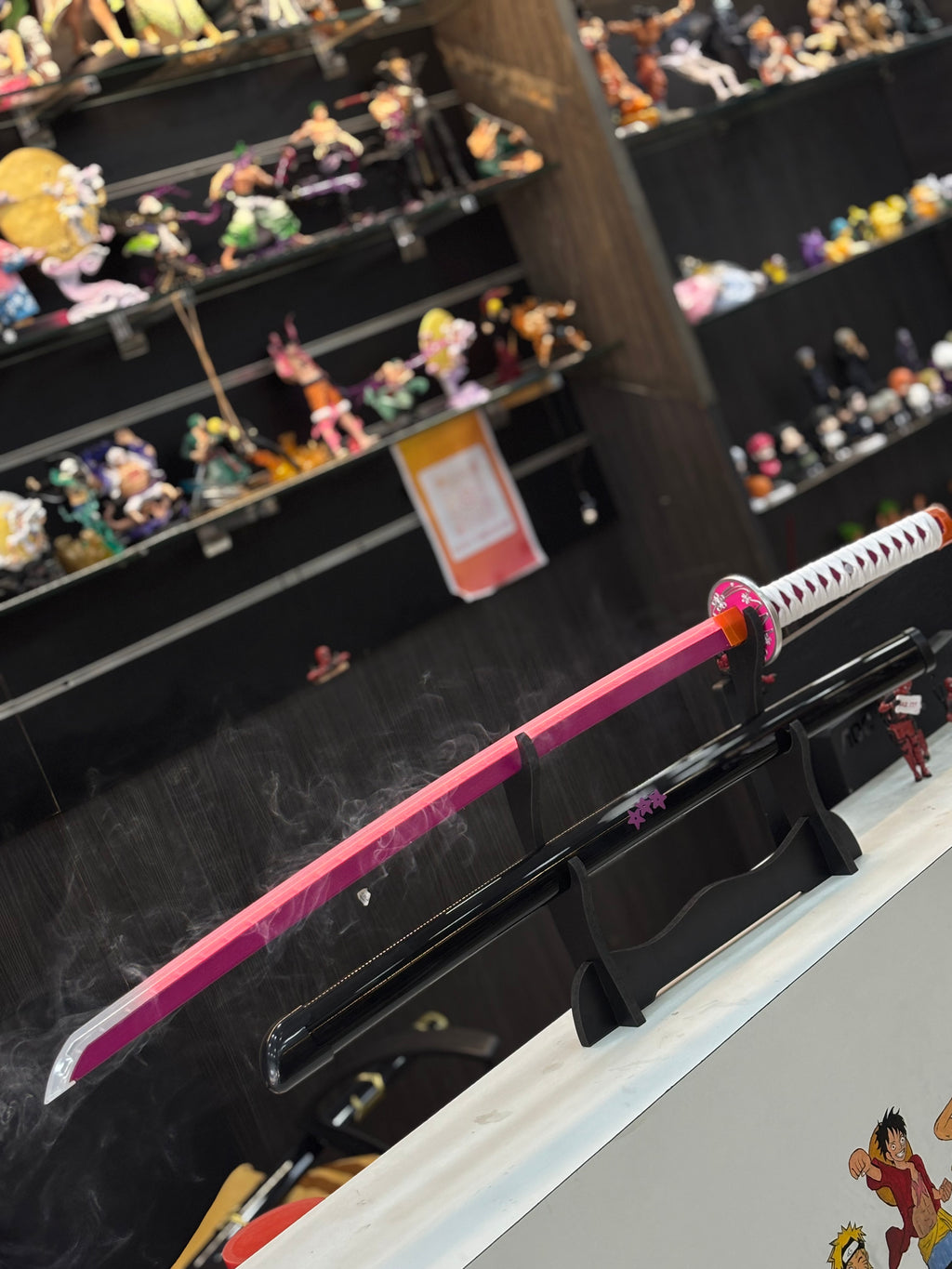 nezuko inspired  nichrin 105 cm led smoke katana