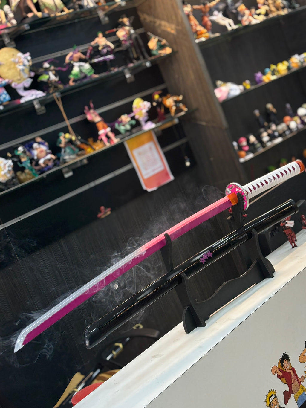 nezuko inspired  nichrin 105 cm led smoke katana