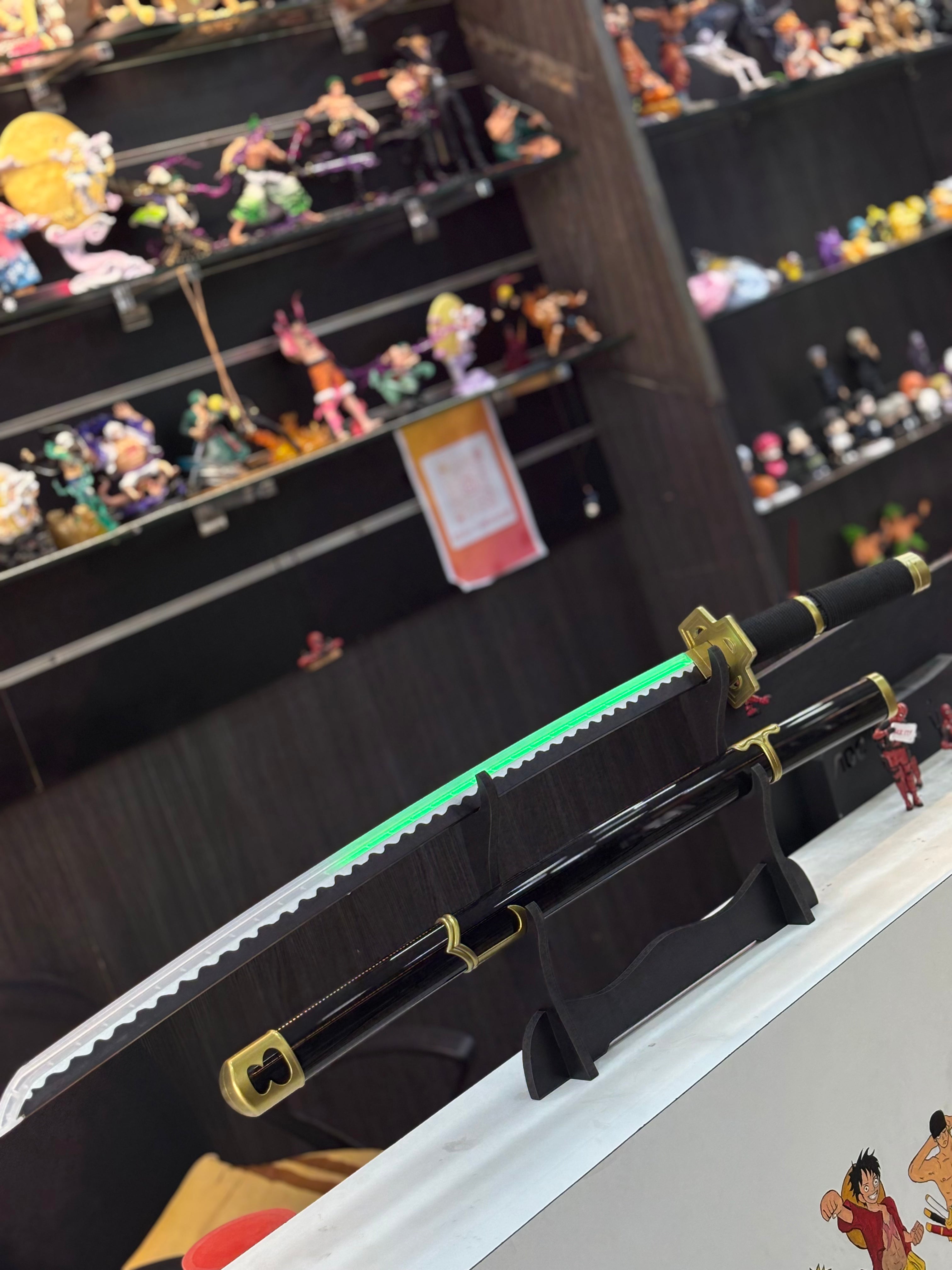 yubashiri zoro 105 cm led smoke katana