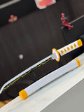 zenitsu nichirin 45 cm wooden katana including stand