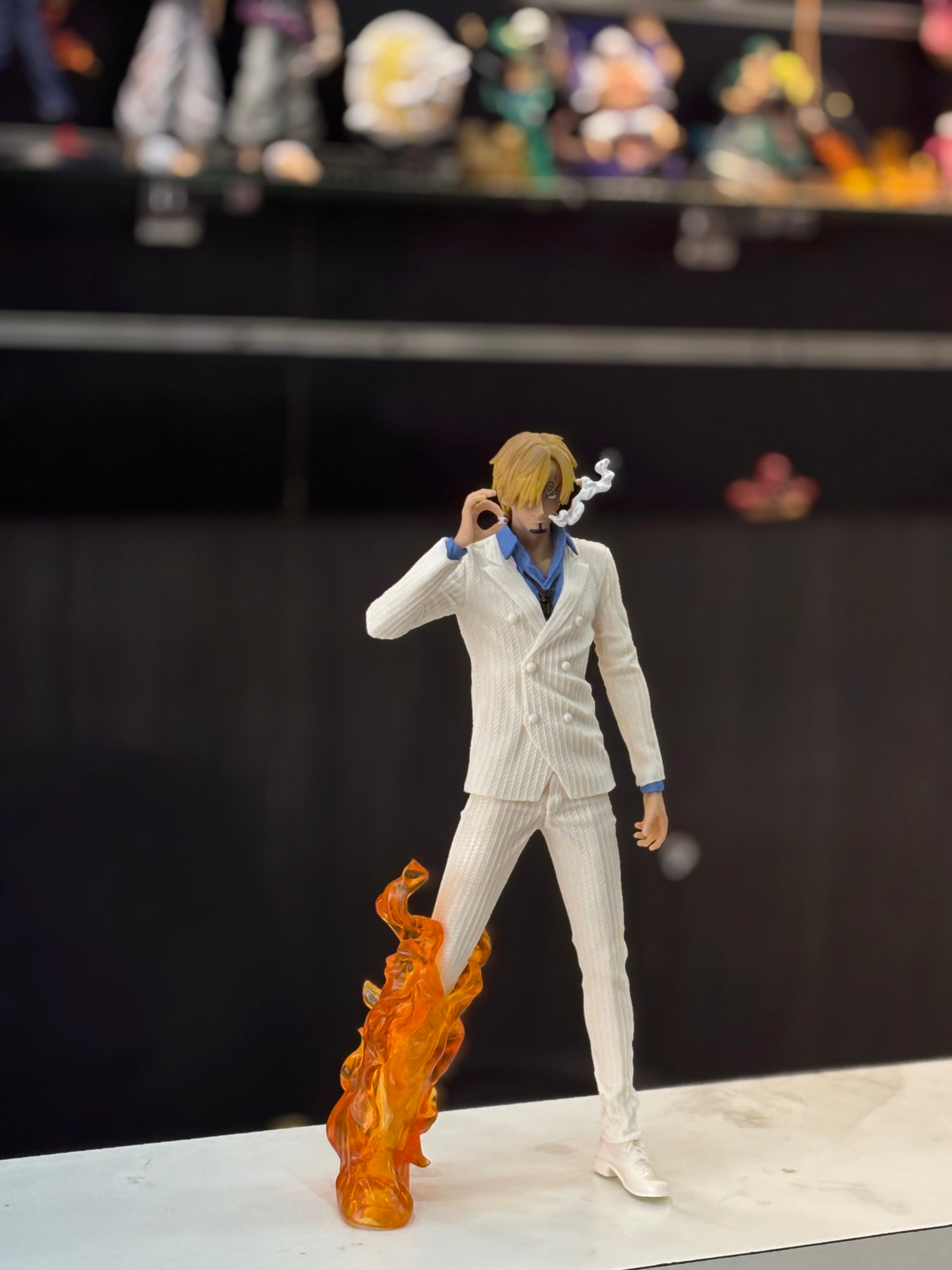 sanji white suite smoking 30 cm figure