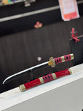 sandai kitetsu zoro 45 cm wooden katana including stand