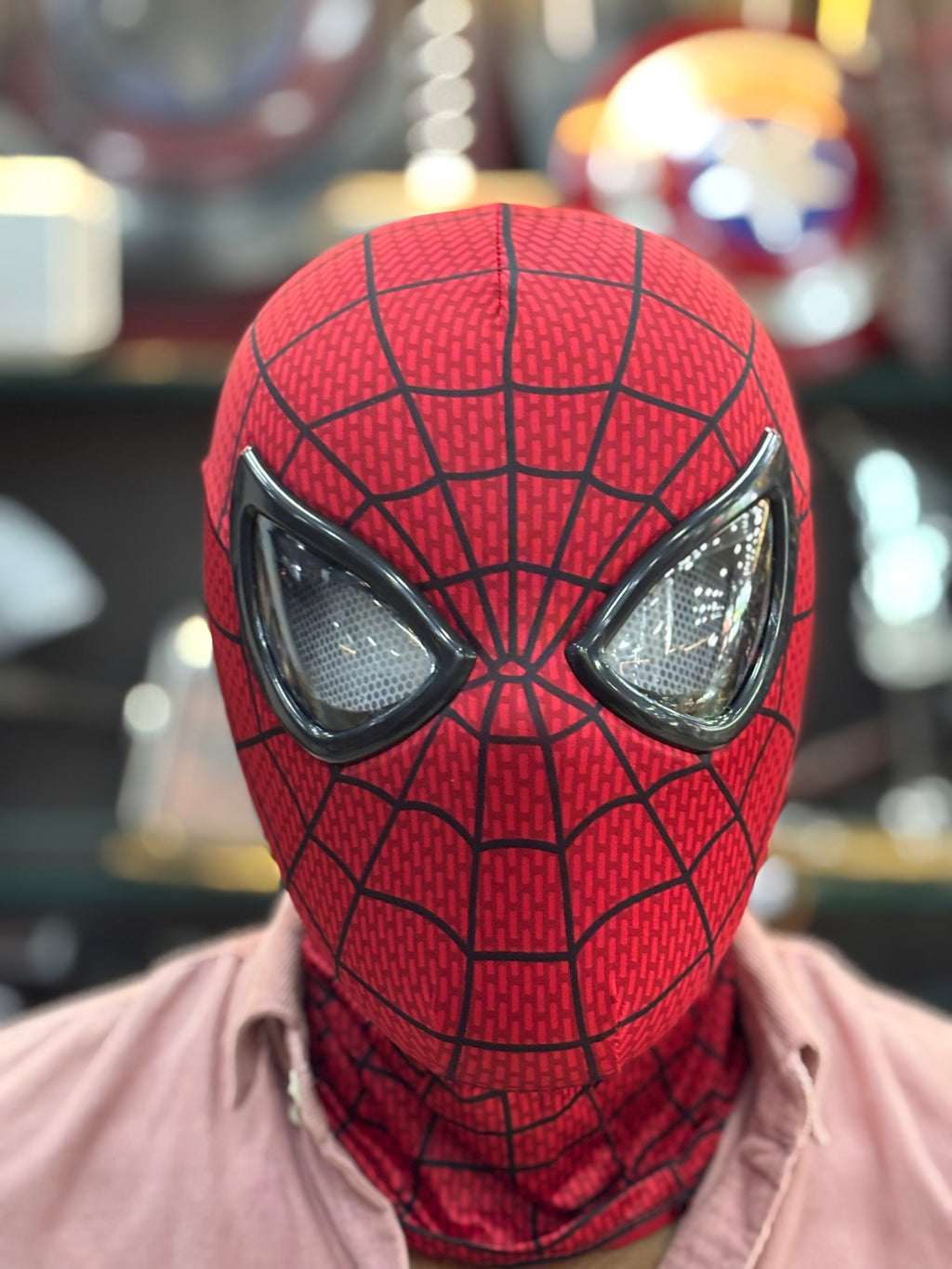 amazing spiderman jaw movement led mask