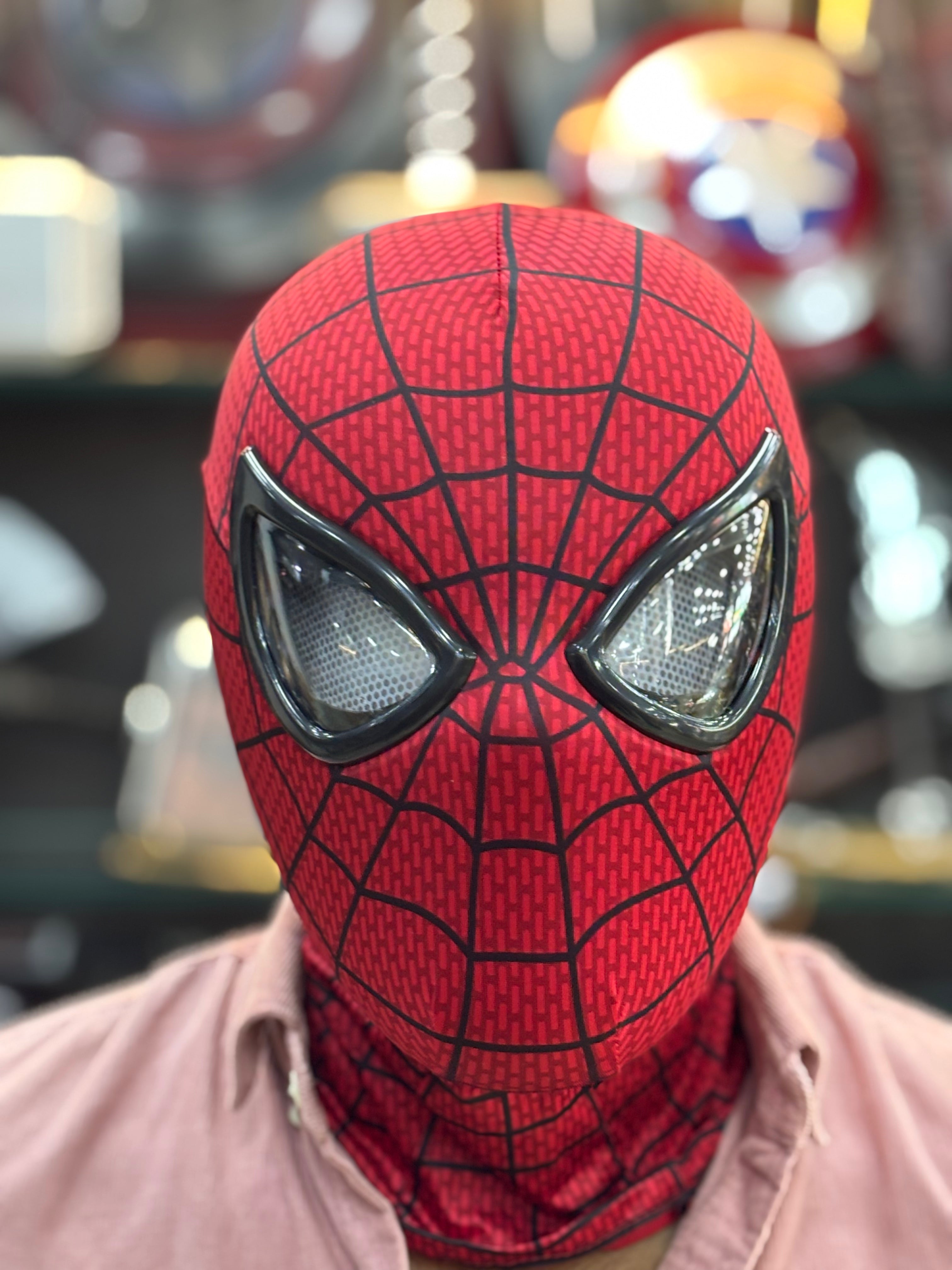 amazing spiderman jaw movement led mask