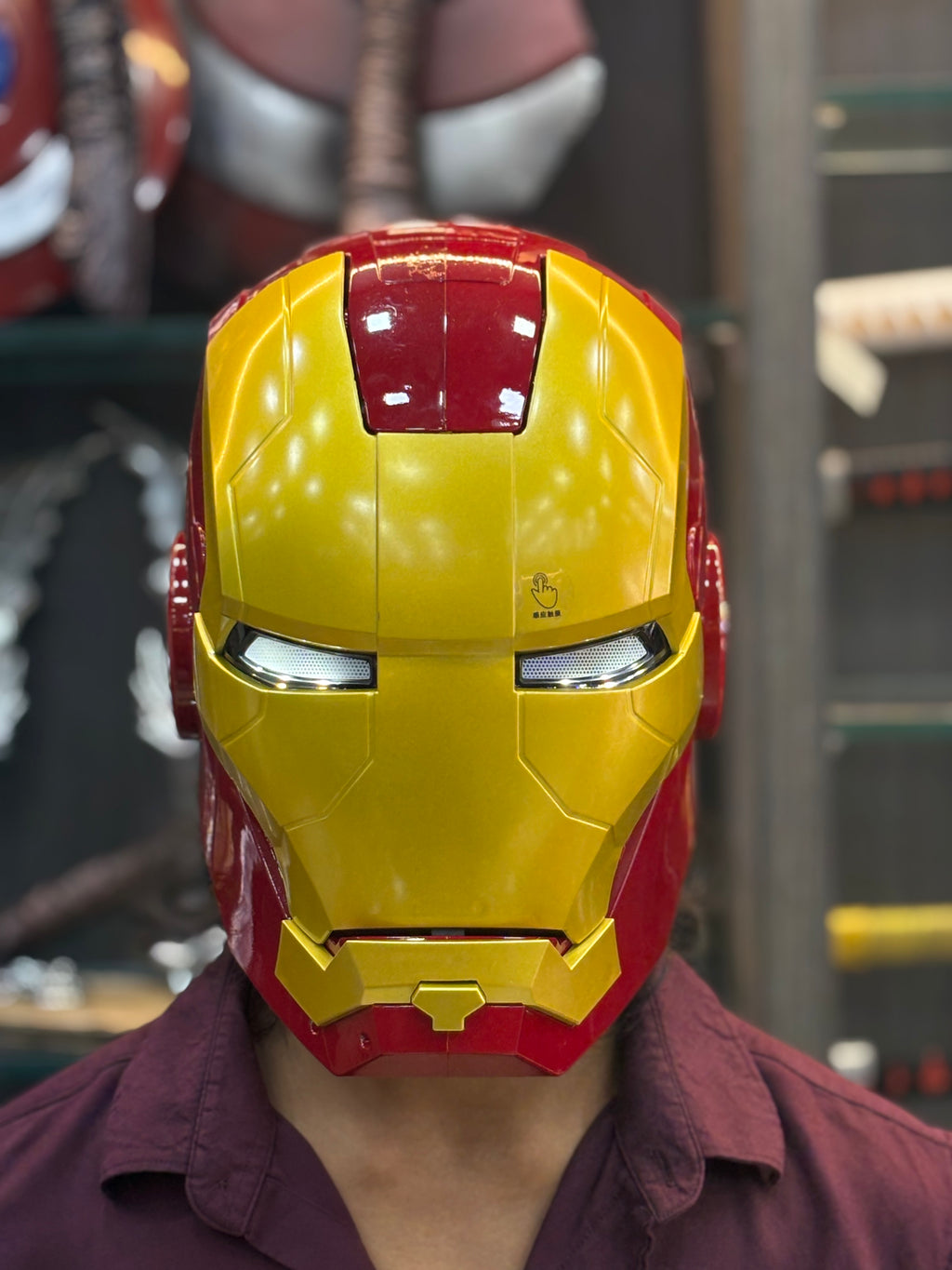 iron man mask led lights
