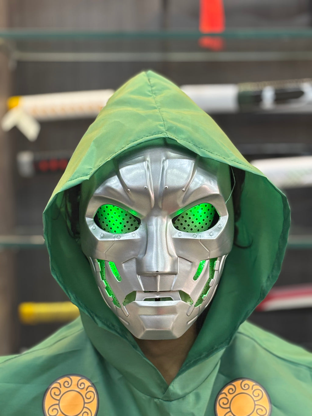Dr Doom mask with hood