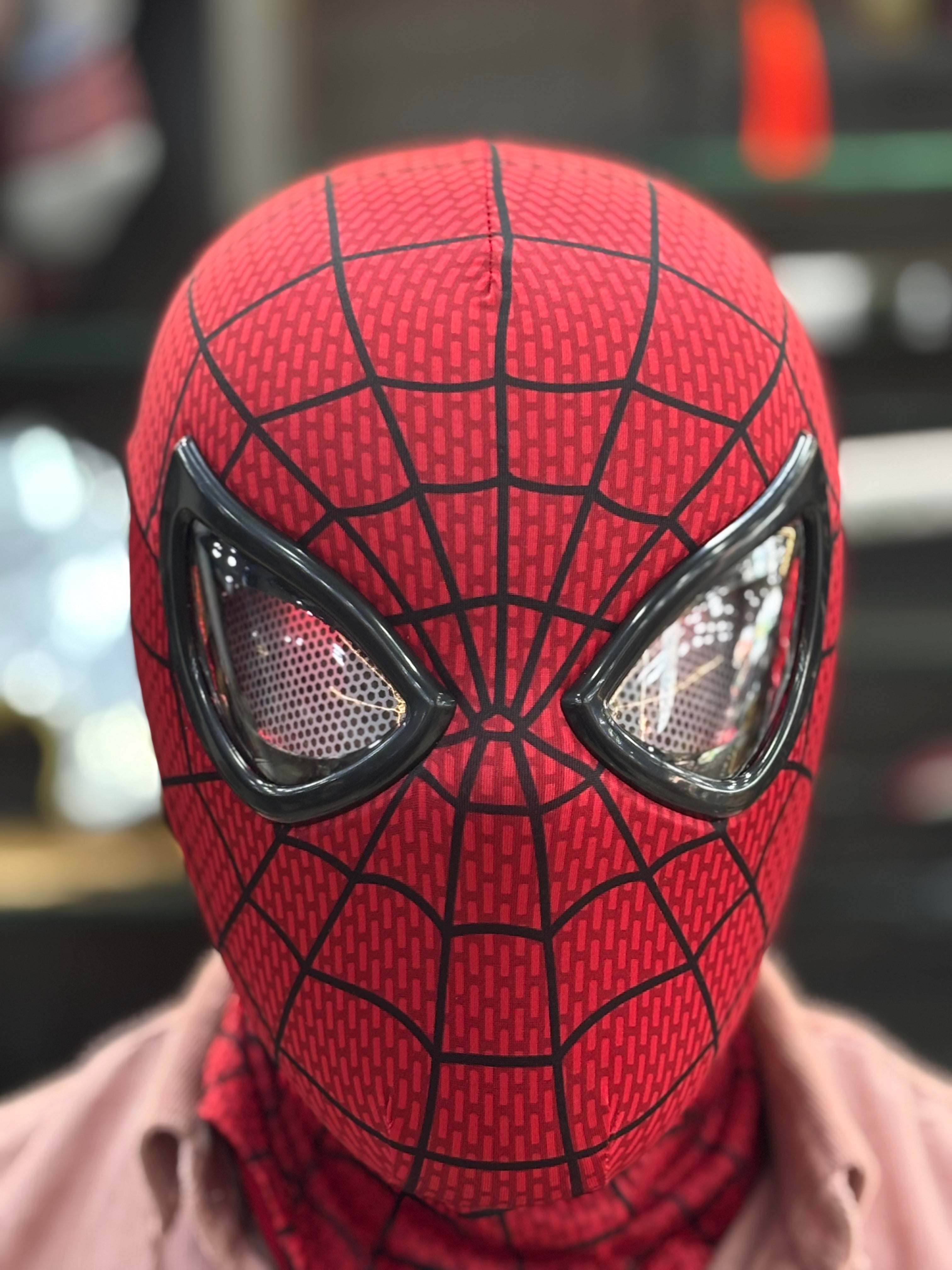 amazing spiderman jaw movement led mask