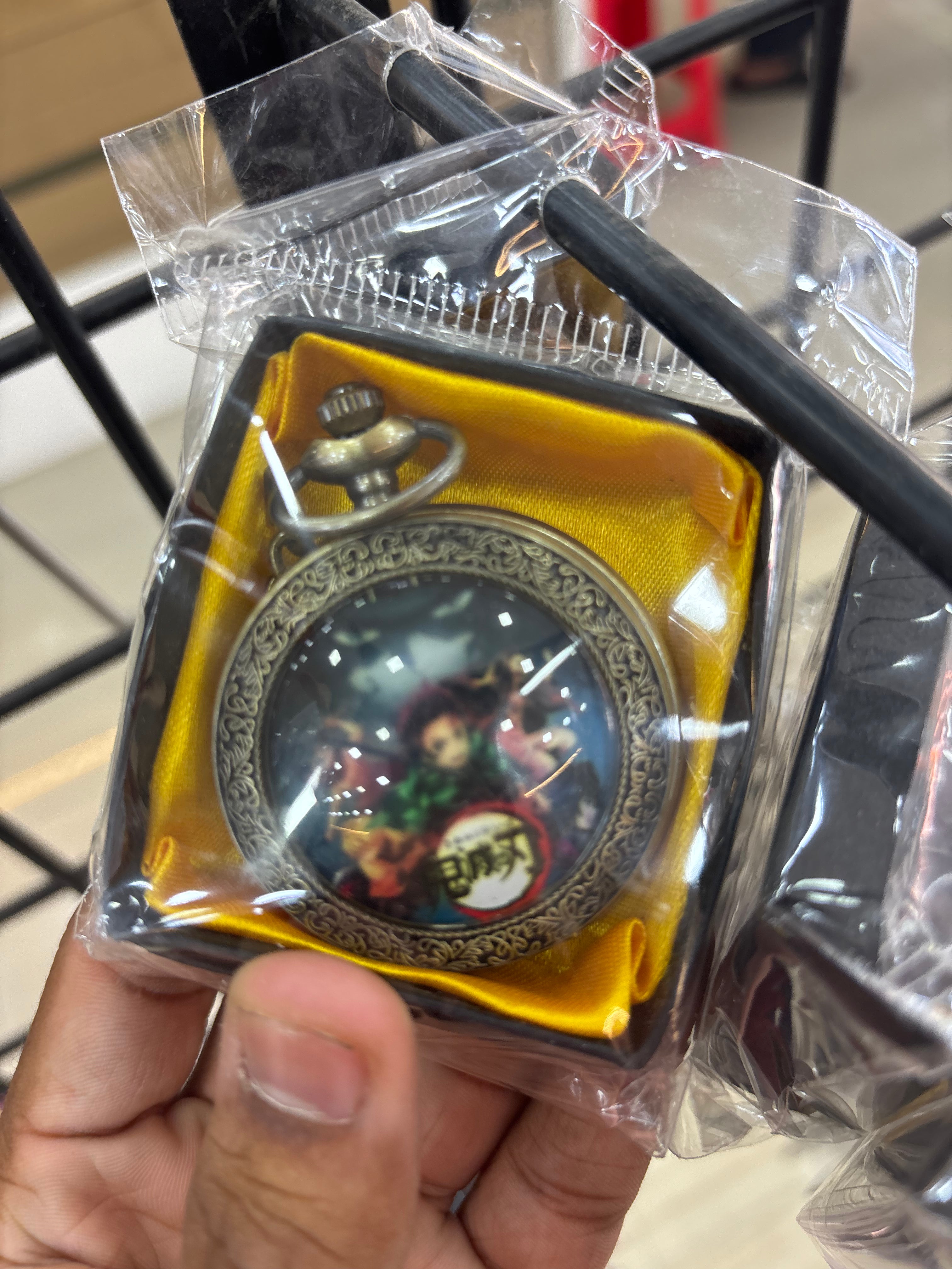 demon slayer pocketwatch keychain