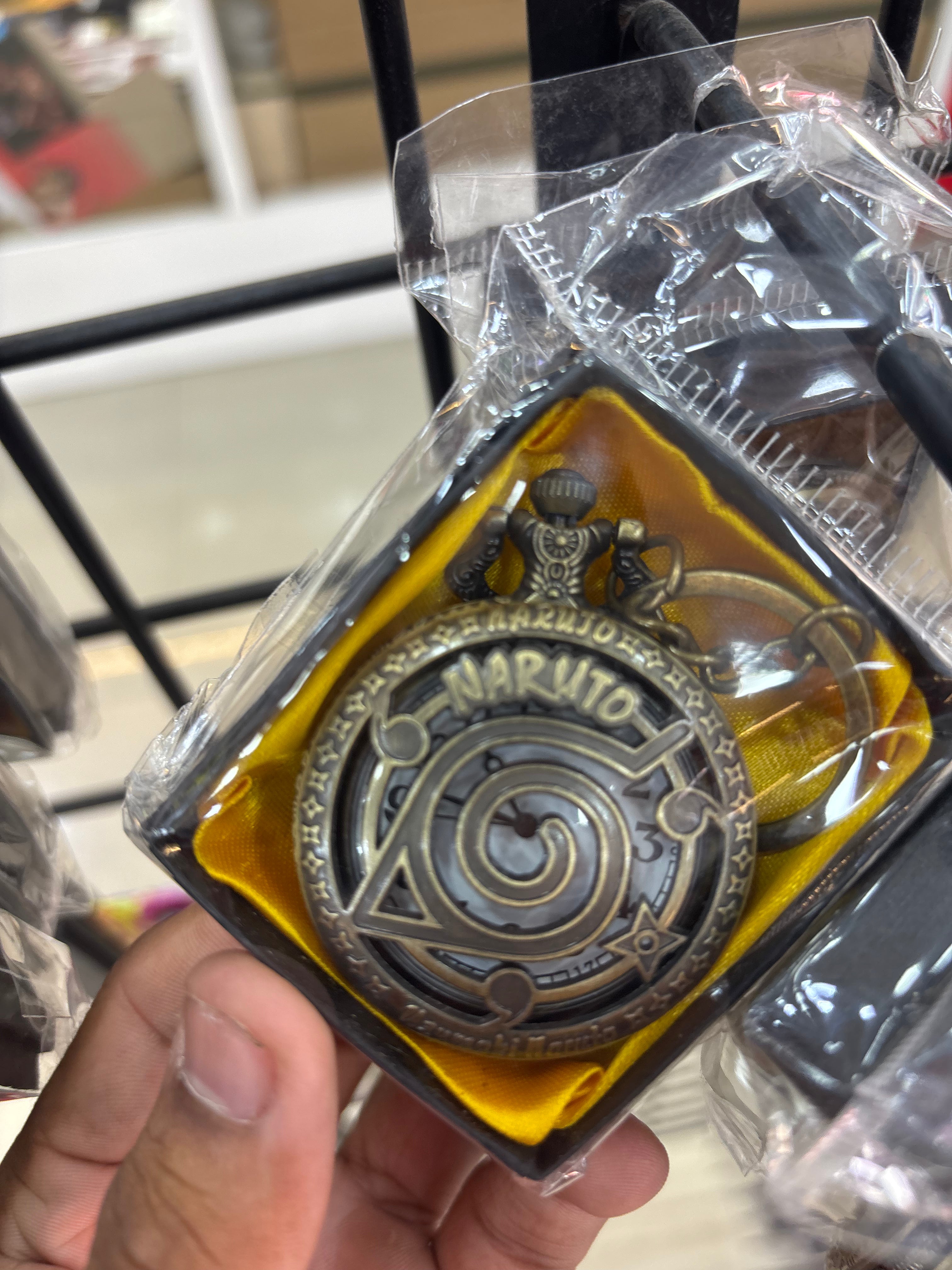 naruto  pocketwatch keychain
