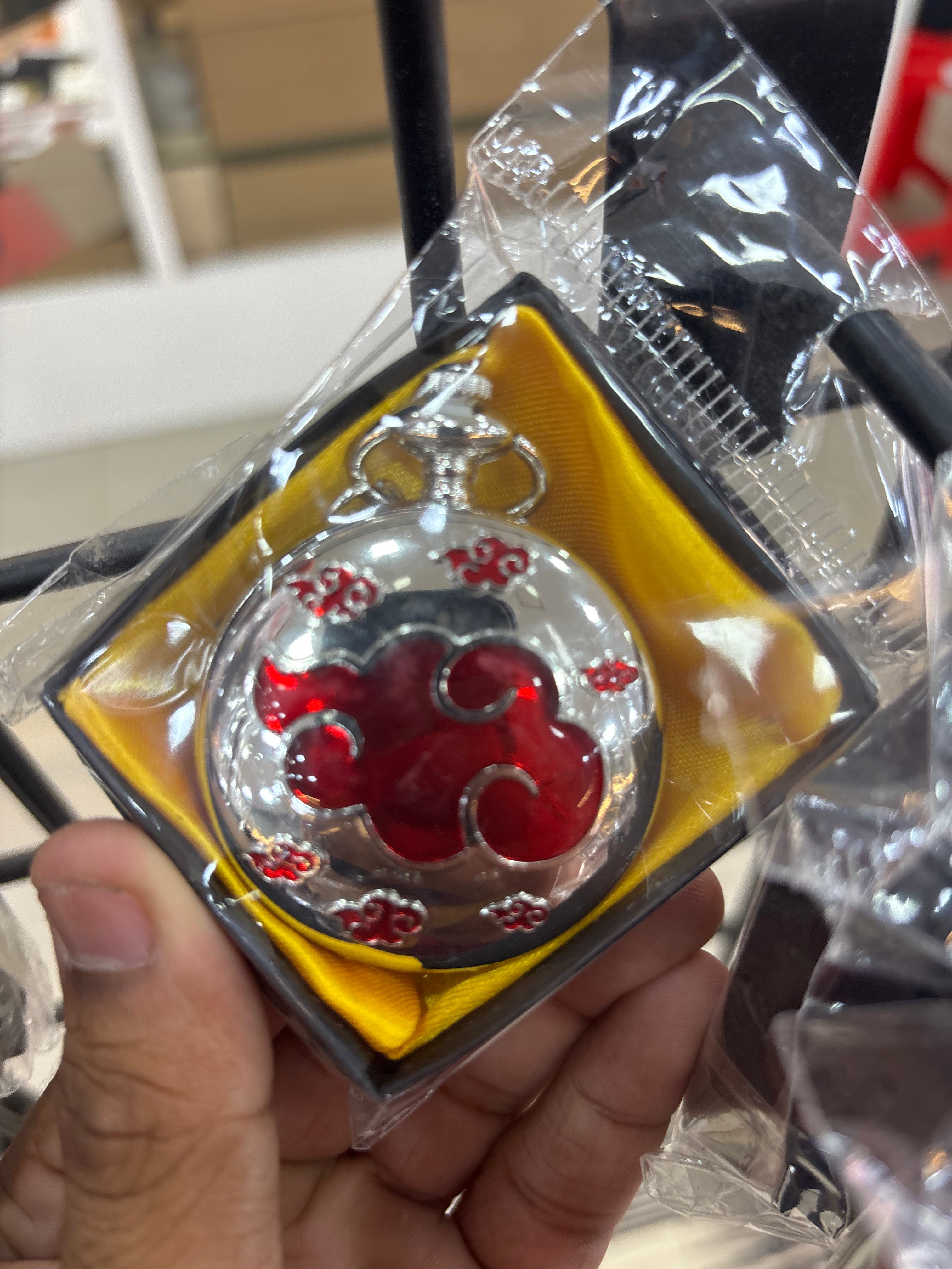 akatsuki naruto  pocketwatch keychain