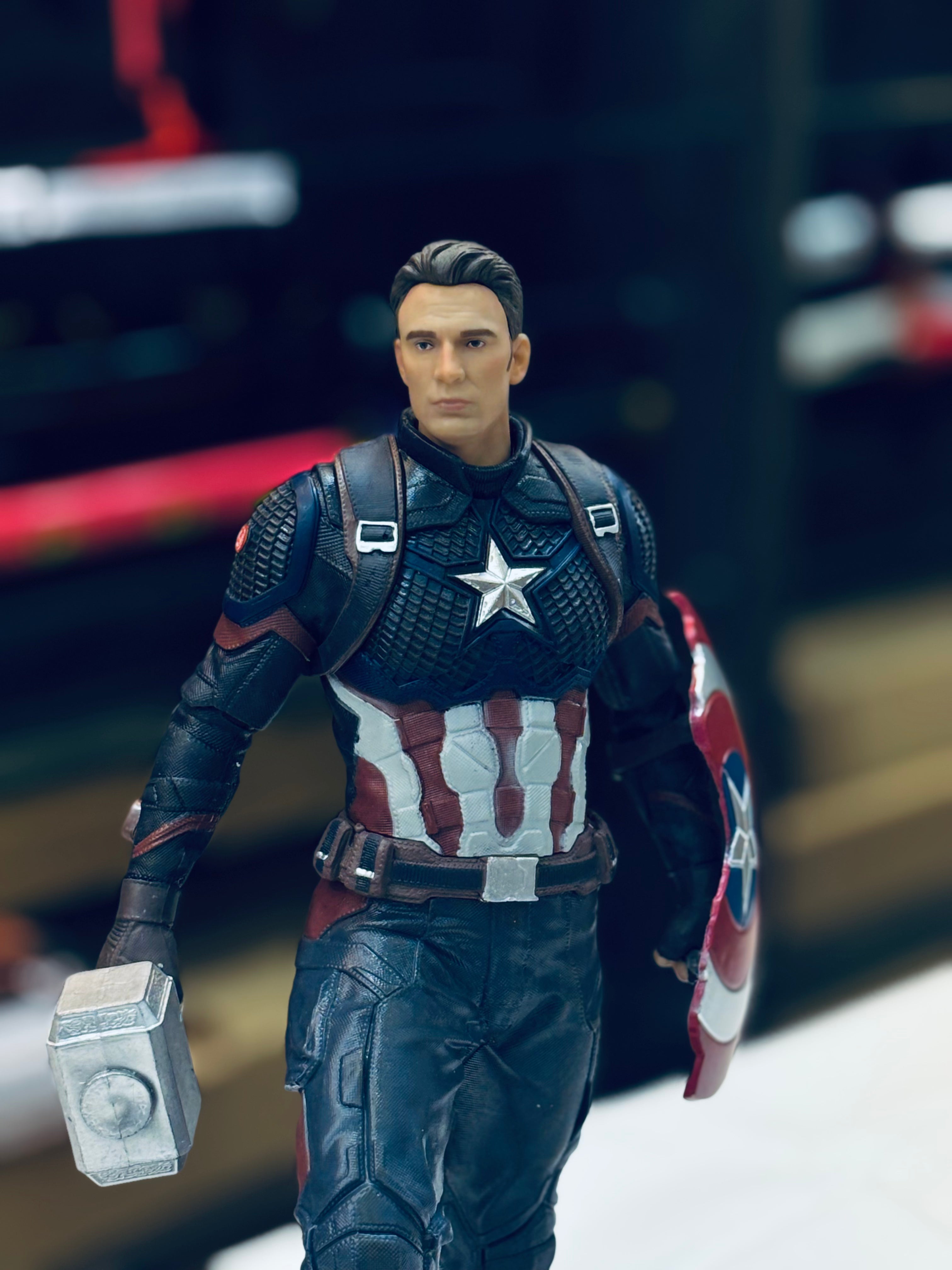 captain america premium 40 cm figures with extra pose and face
