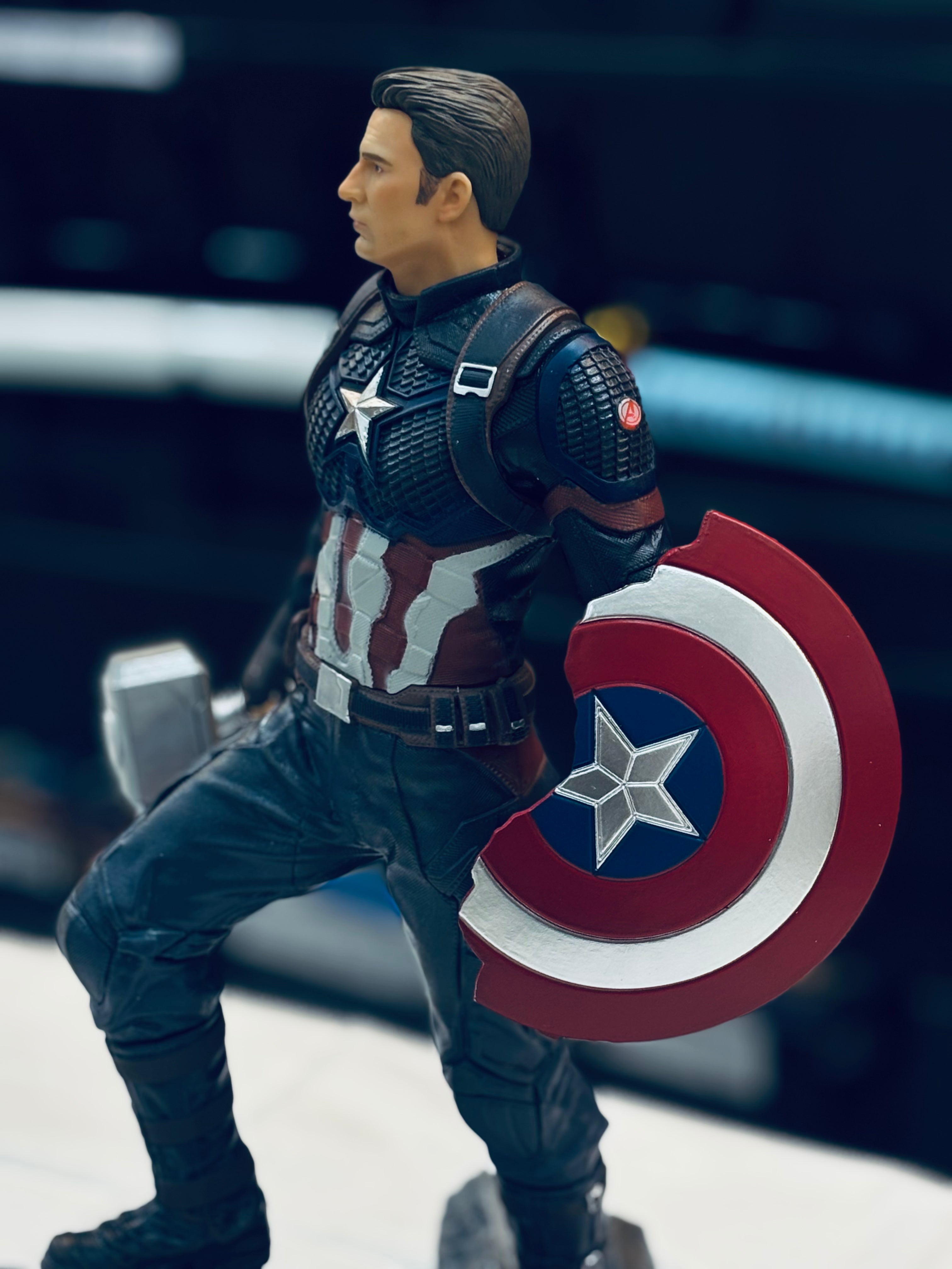 captain america premium 40 cm figures with extra pose and face