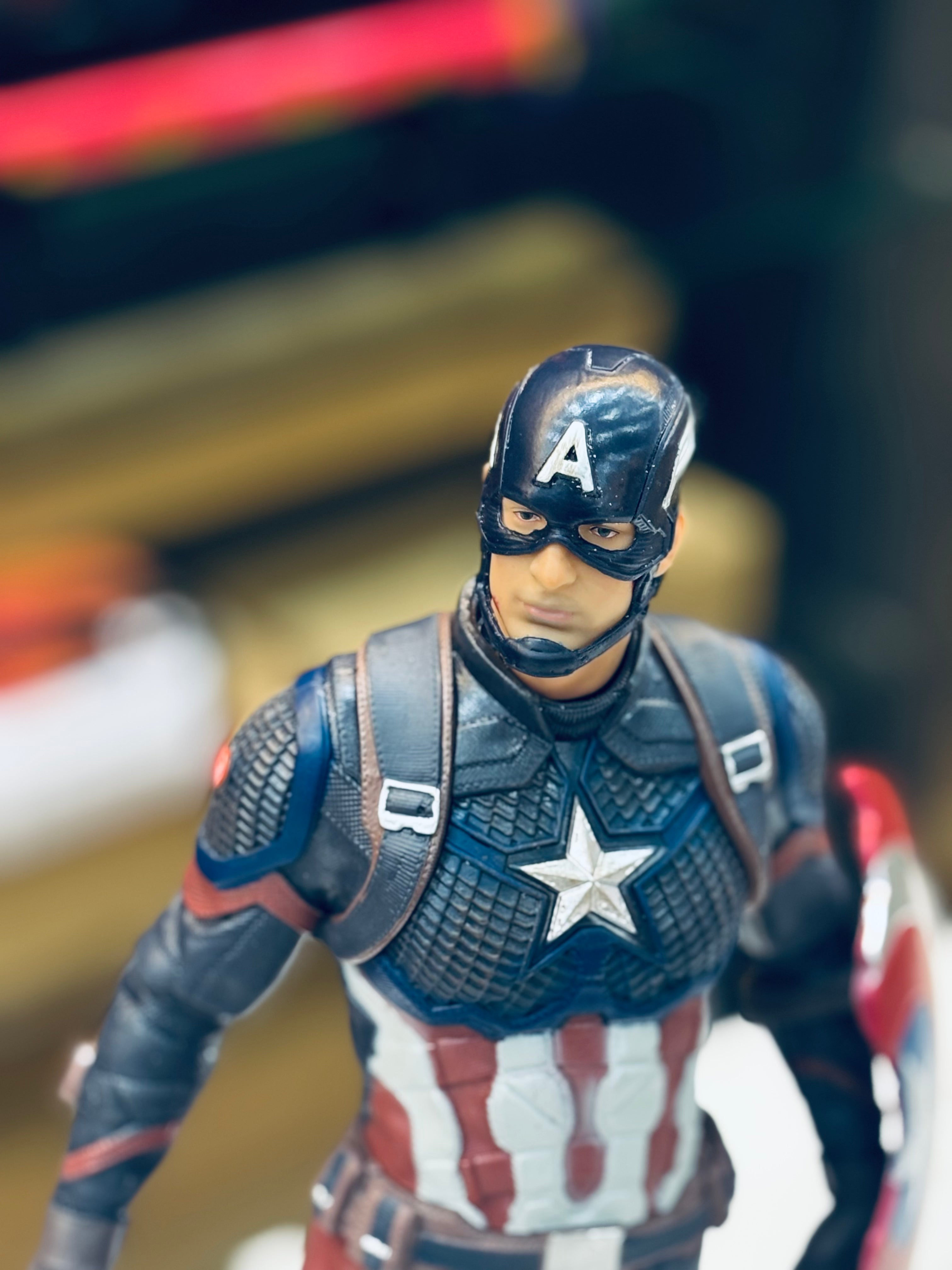 captain america premium 40 cm figures with extra pose and face