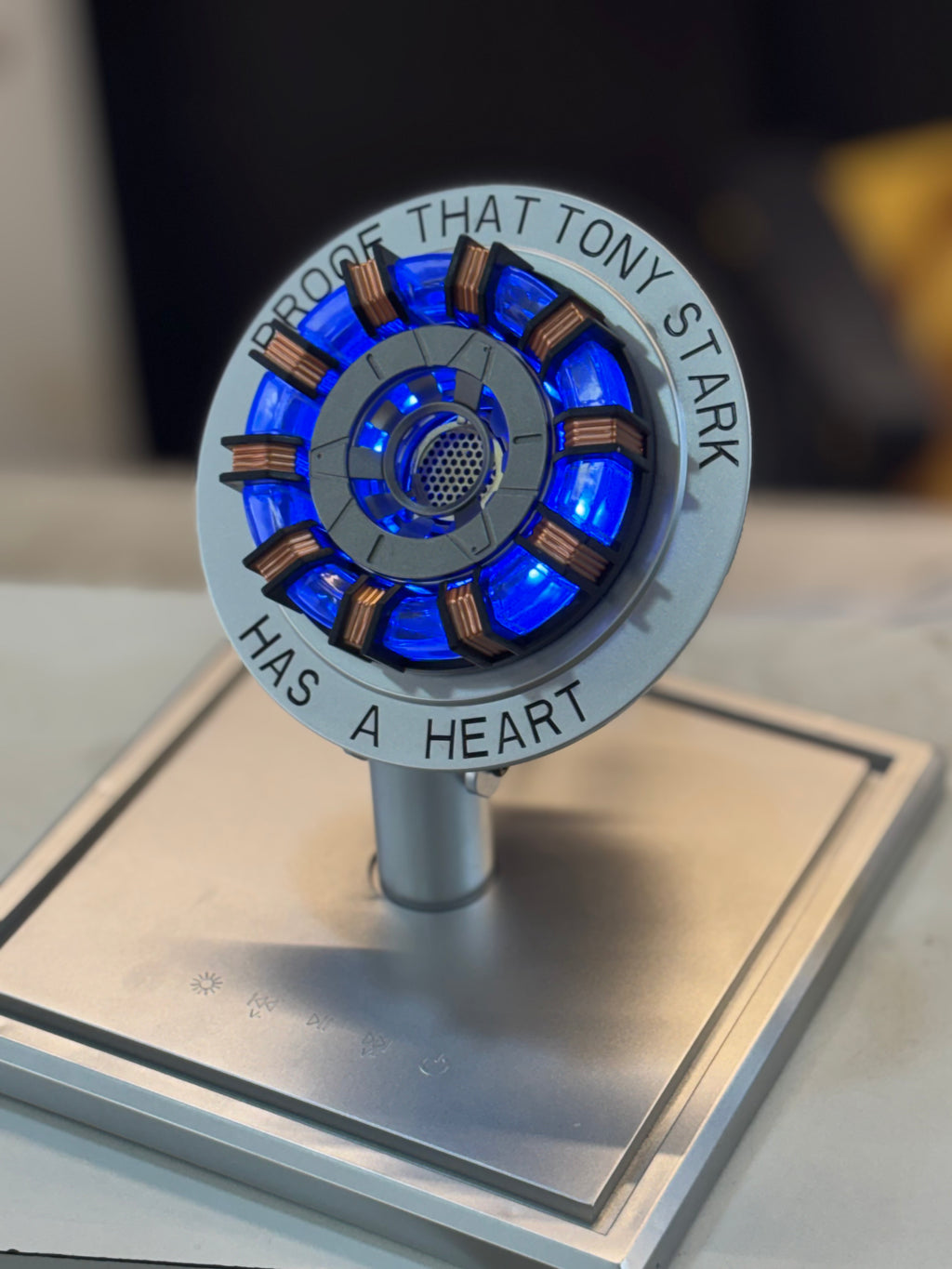 ironman arc reactor blue tooth speaker