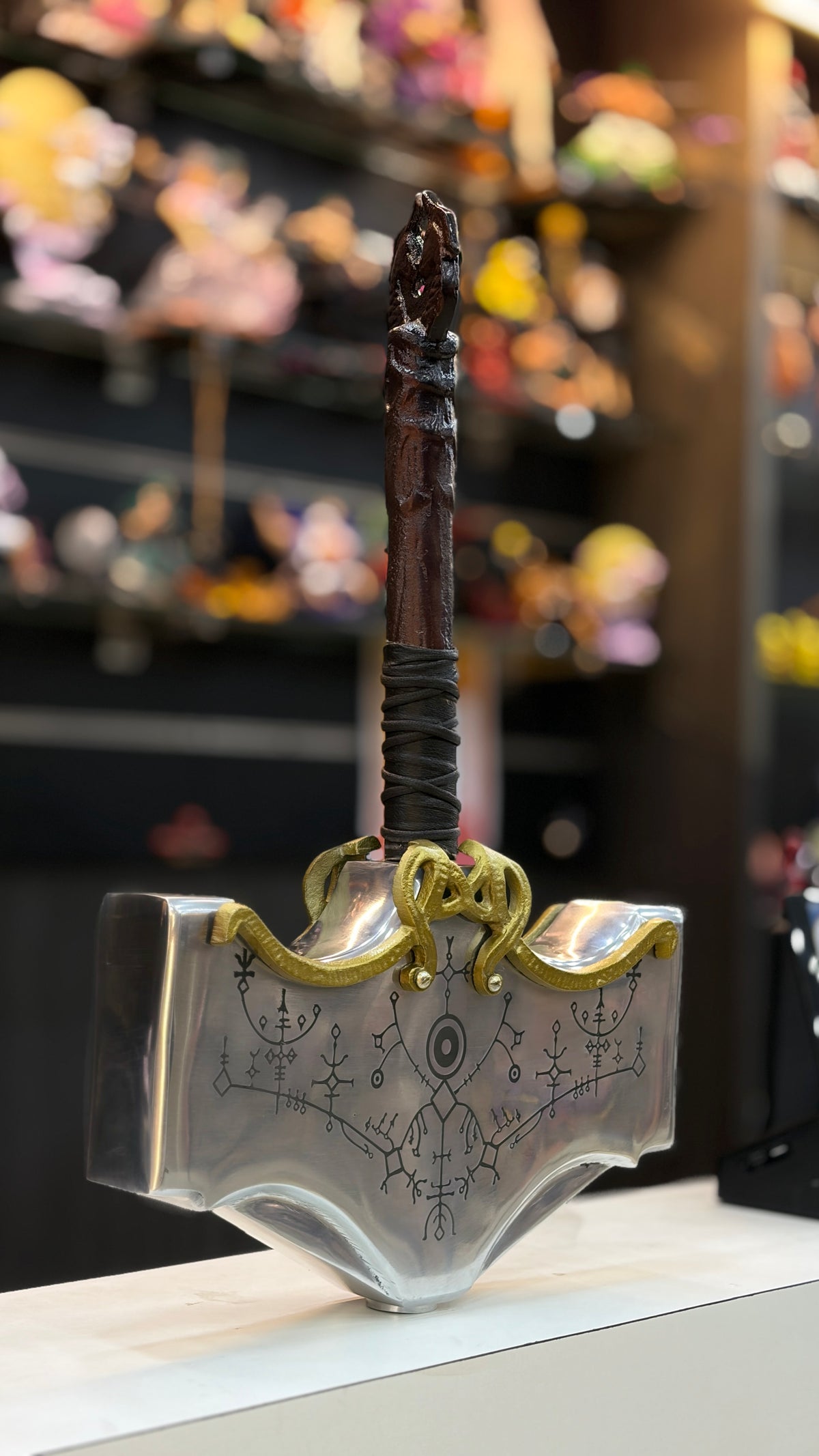 god of war thors hammer metal replica