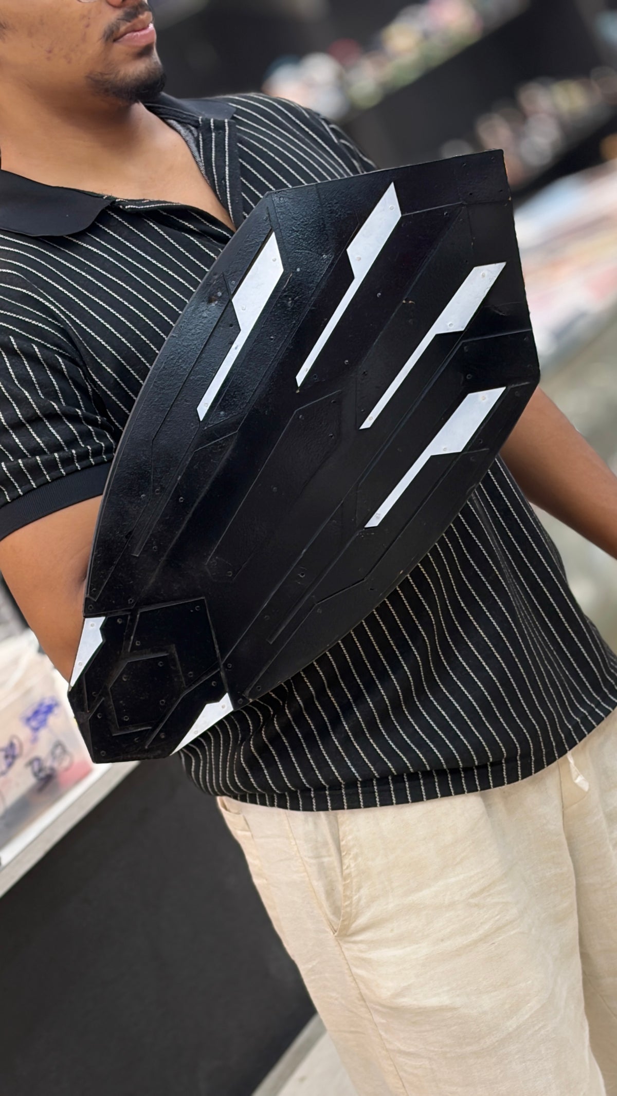 cap wakanda  wooden shield replica 22x 10 inches