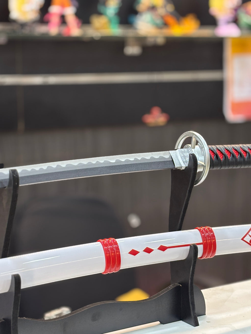 epic seven ran  red and white ver metal alloy katana