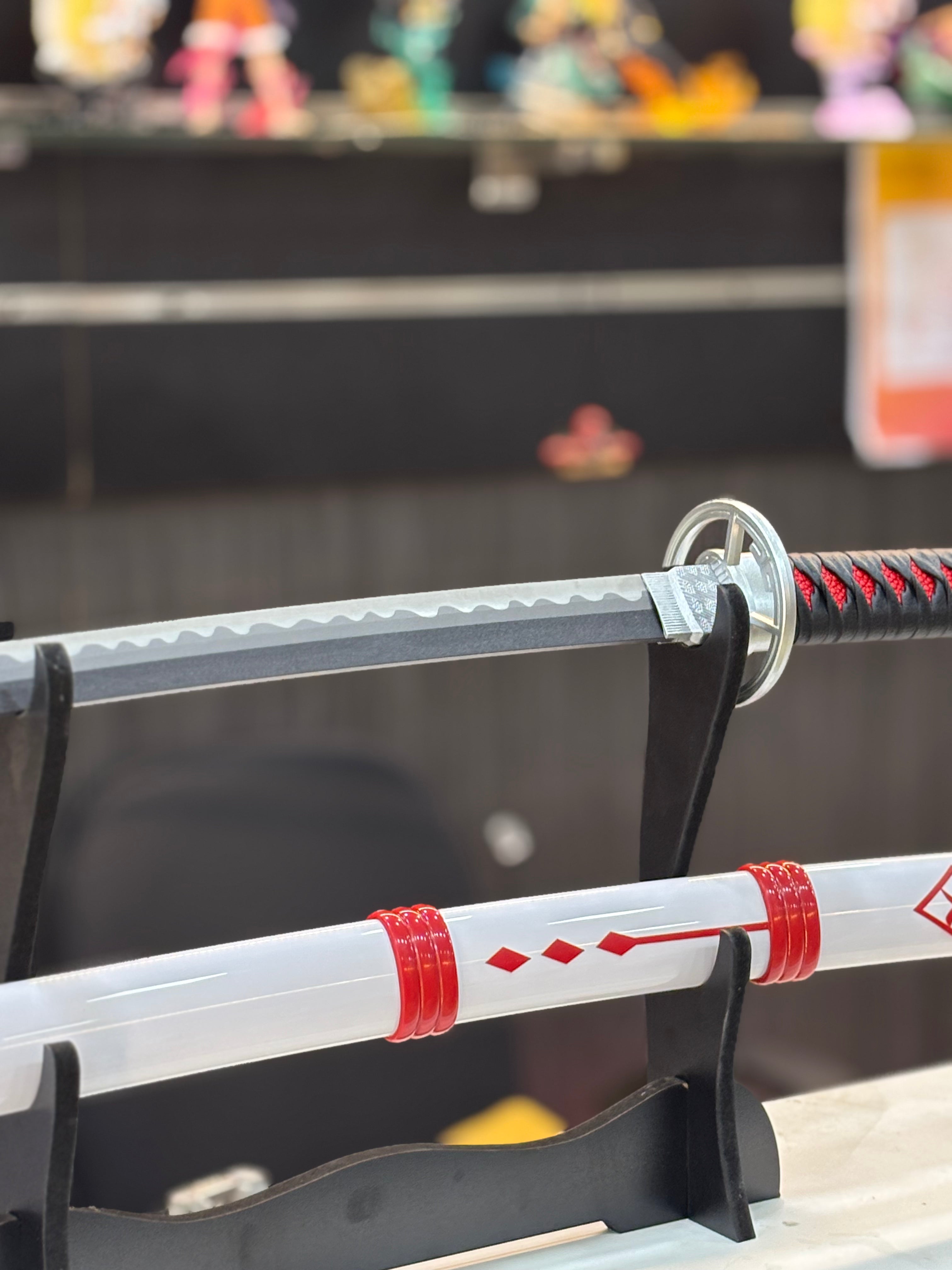 epic seven ran  red and white ver metal alloy katana