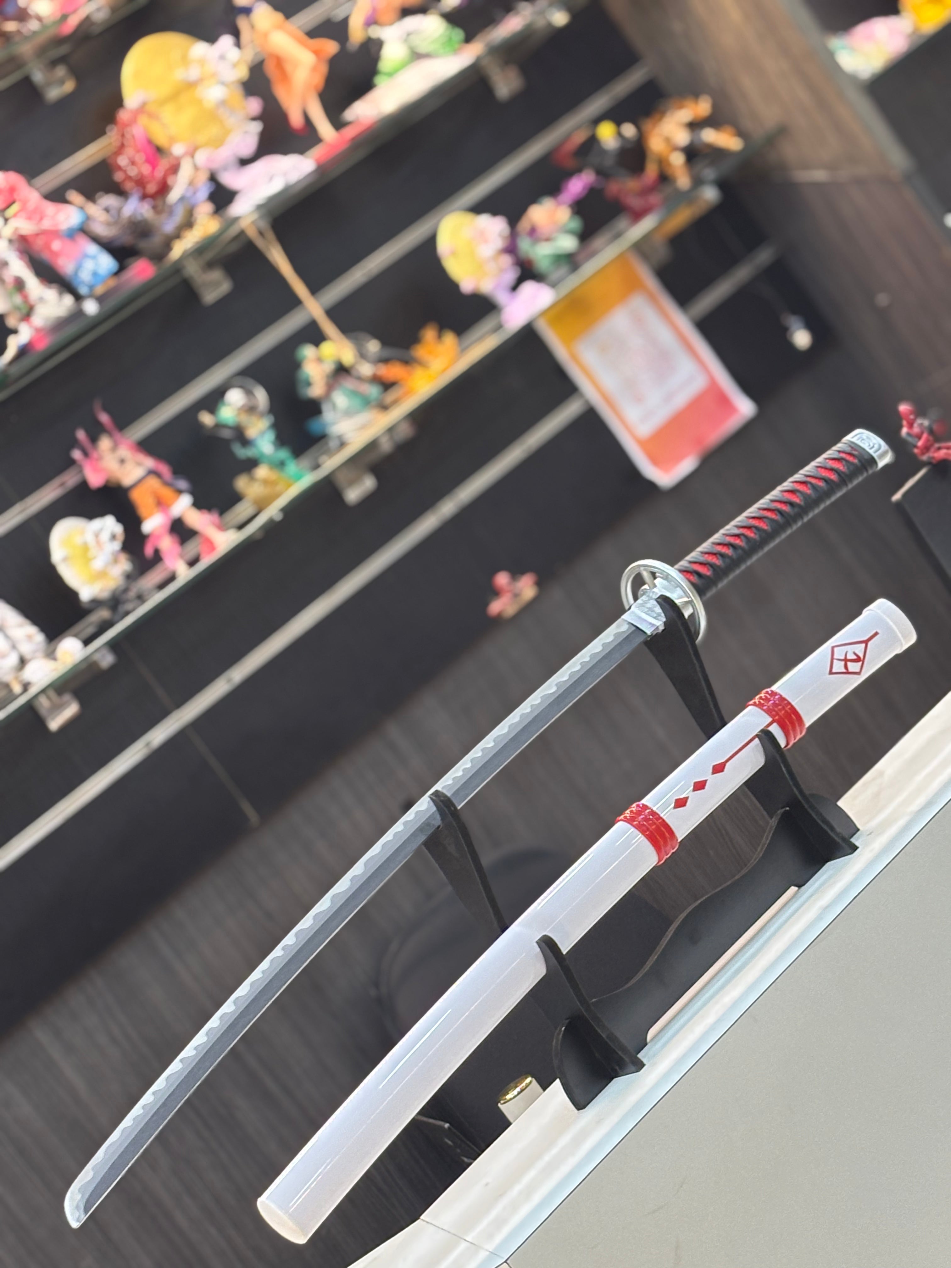 epic seven ran  red and white ver metal alloy katana