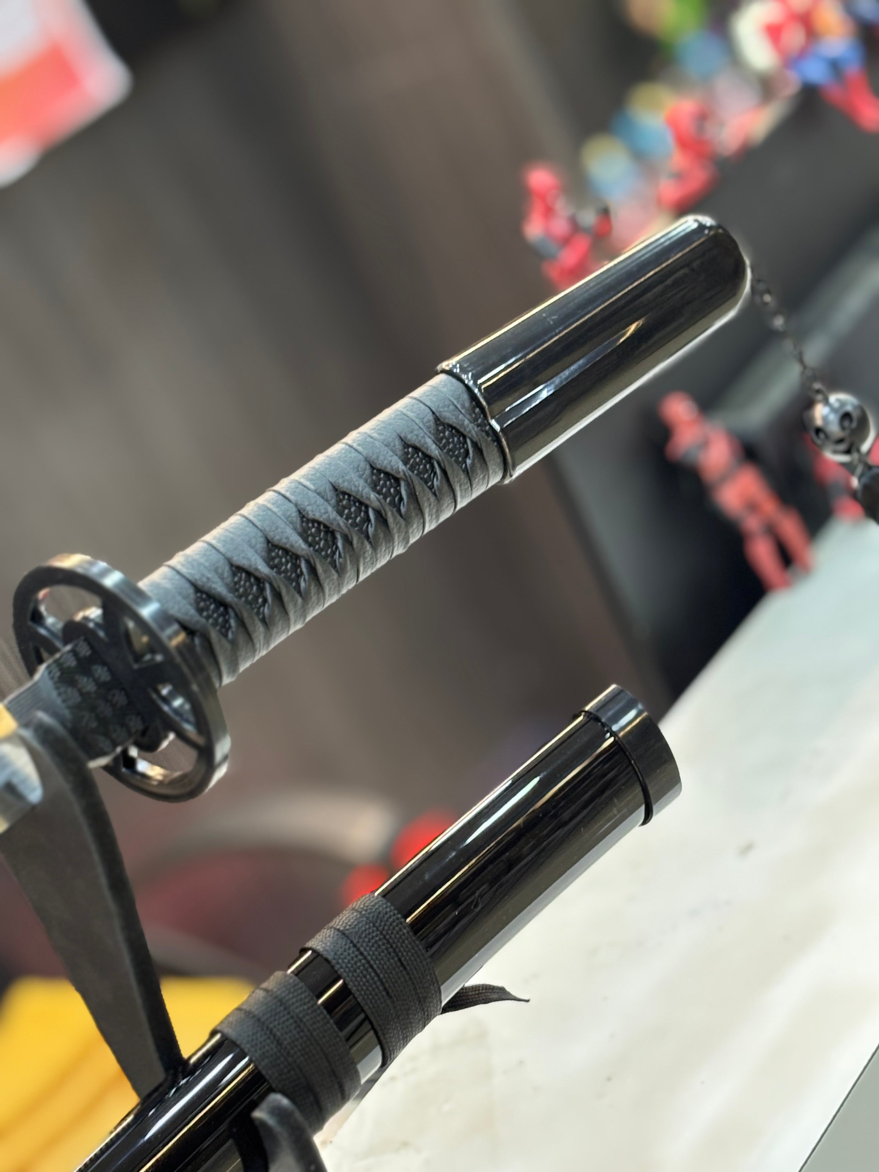 bleach black zanpakuto metal alloy katana