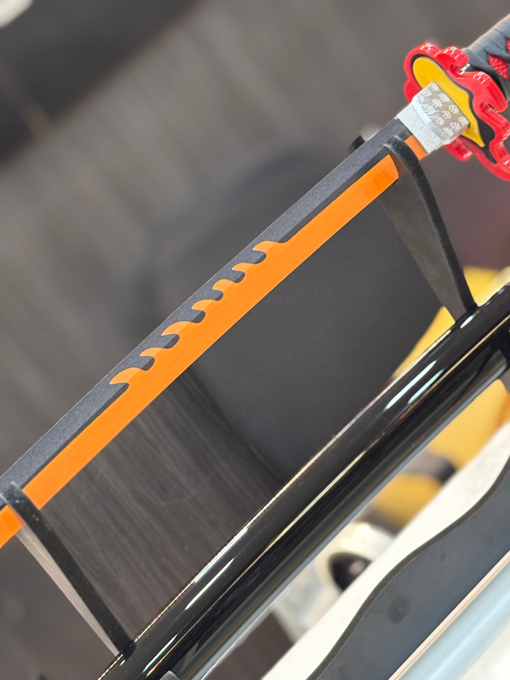 tanjiro nichirin flame breath metal alloy katana