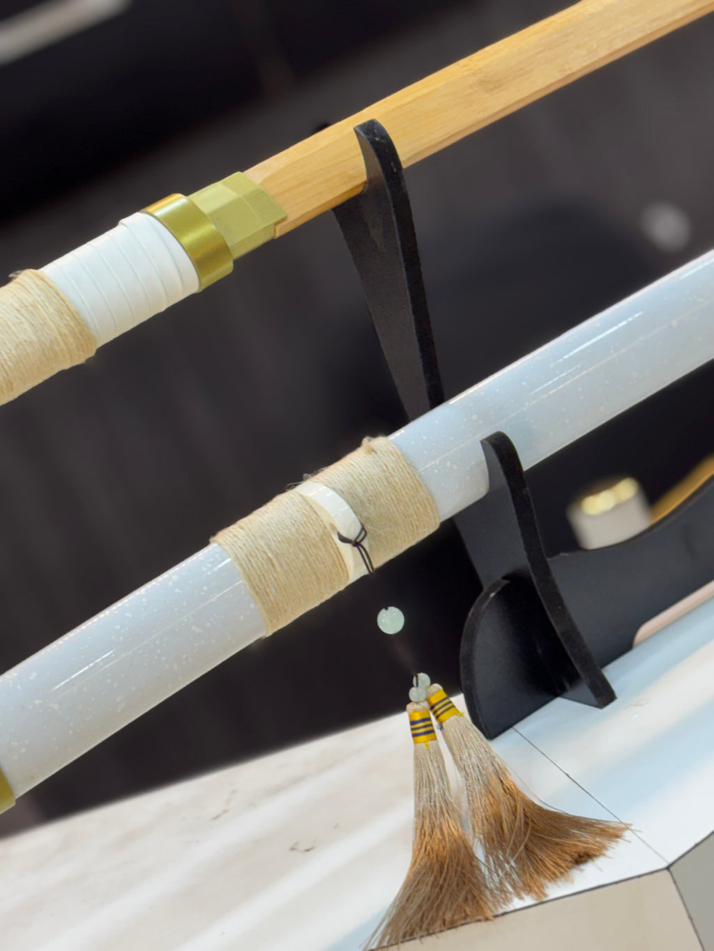 bamboo style premium wooden katana
