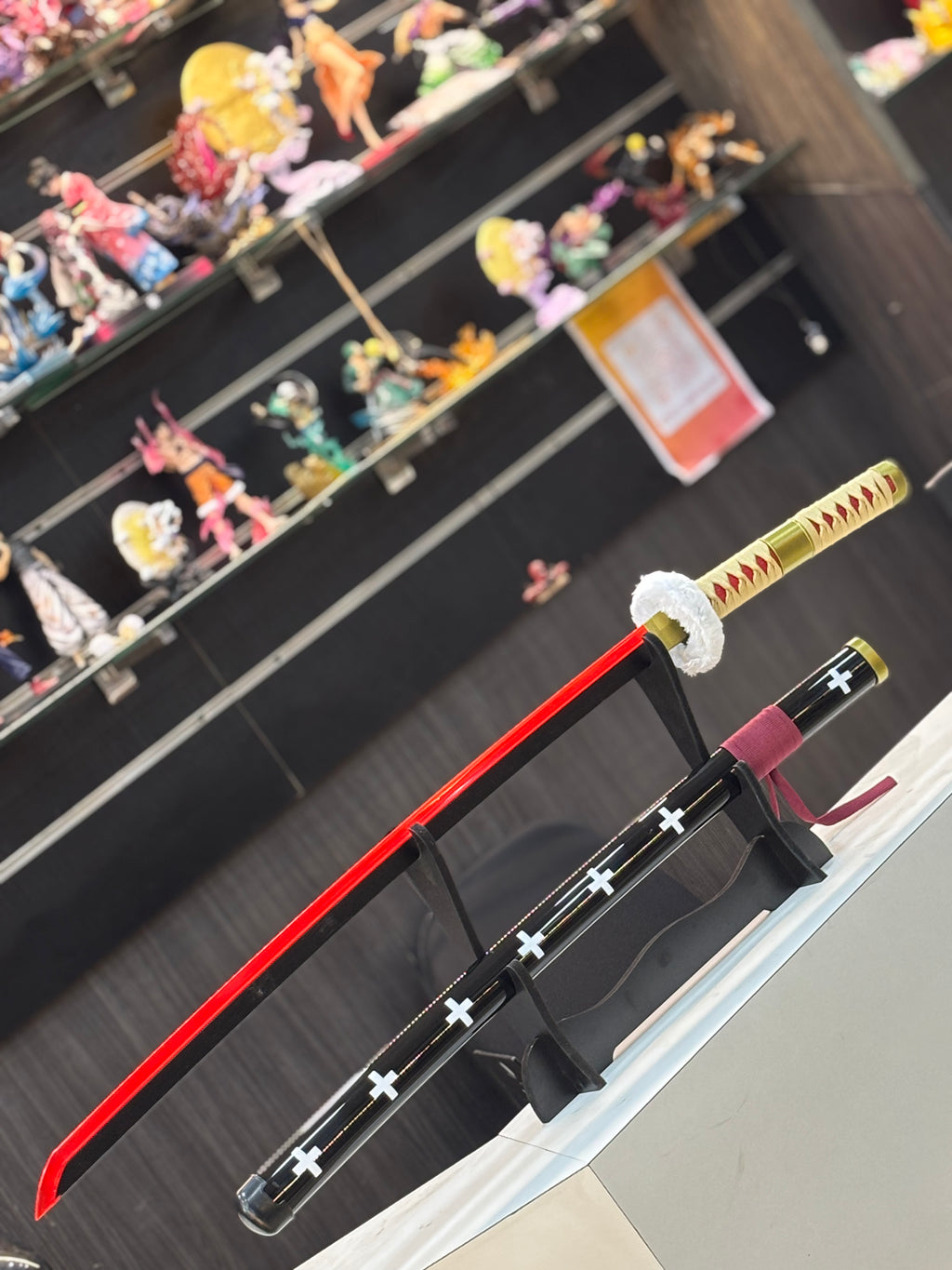 trafalgar law golden led katana