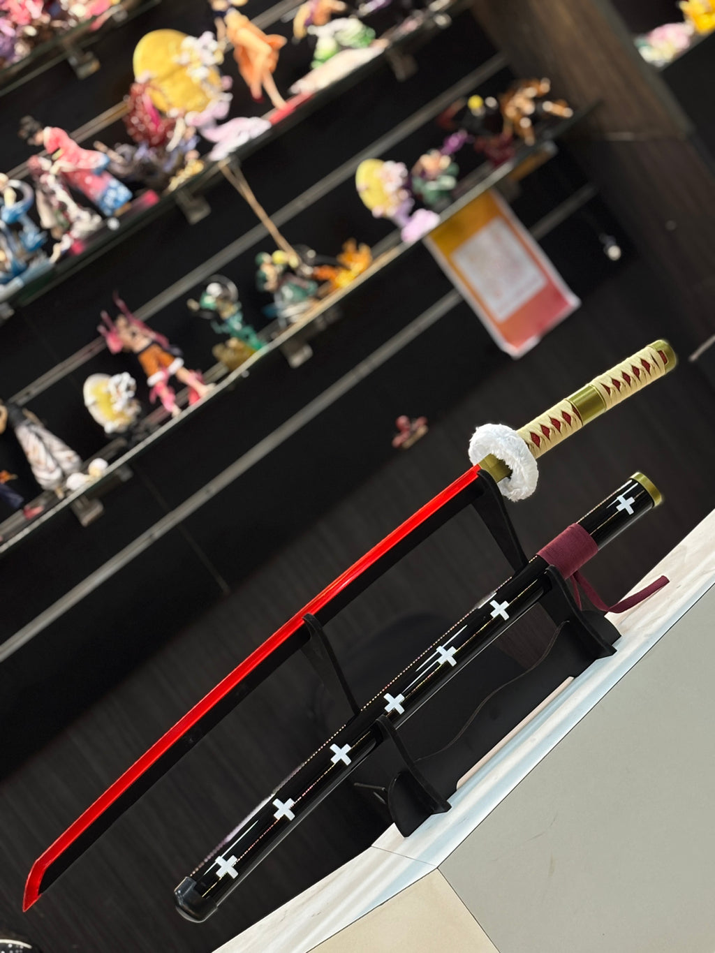 trafalgar law golden led katana