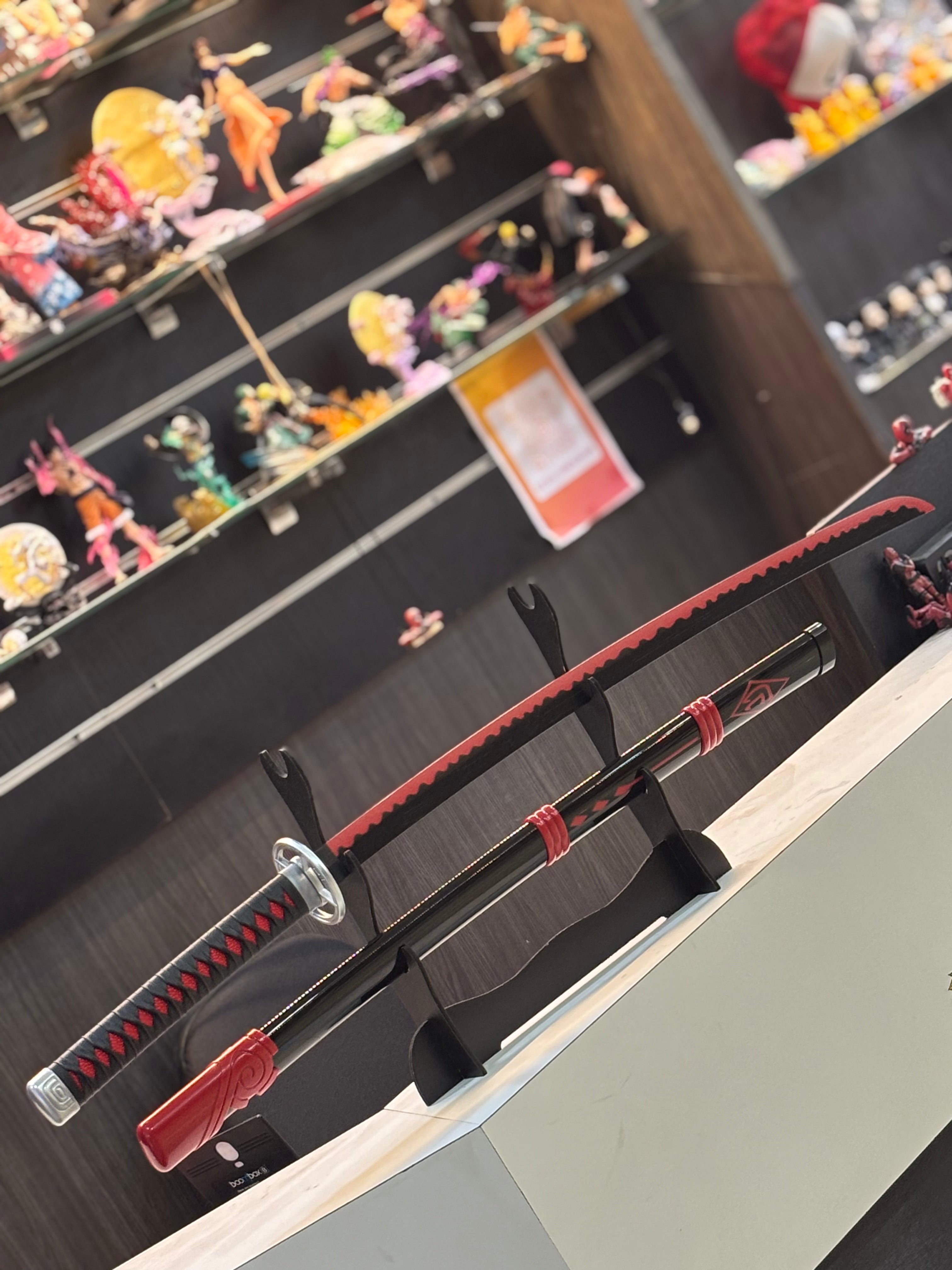epic seven  ran black and red ver premium wooden katana 105 cm