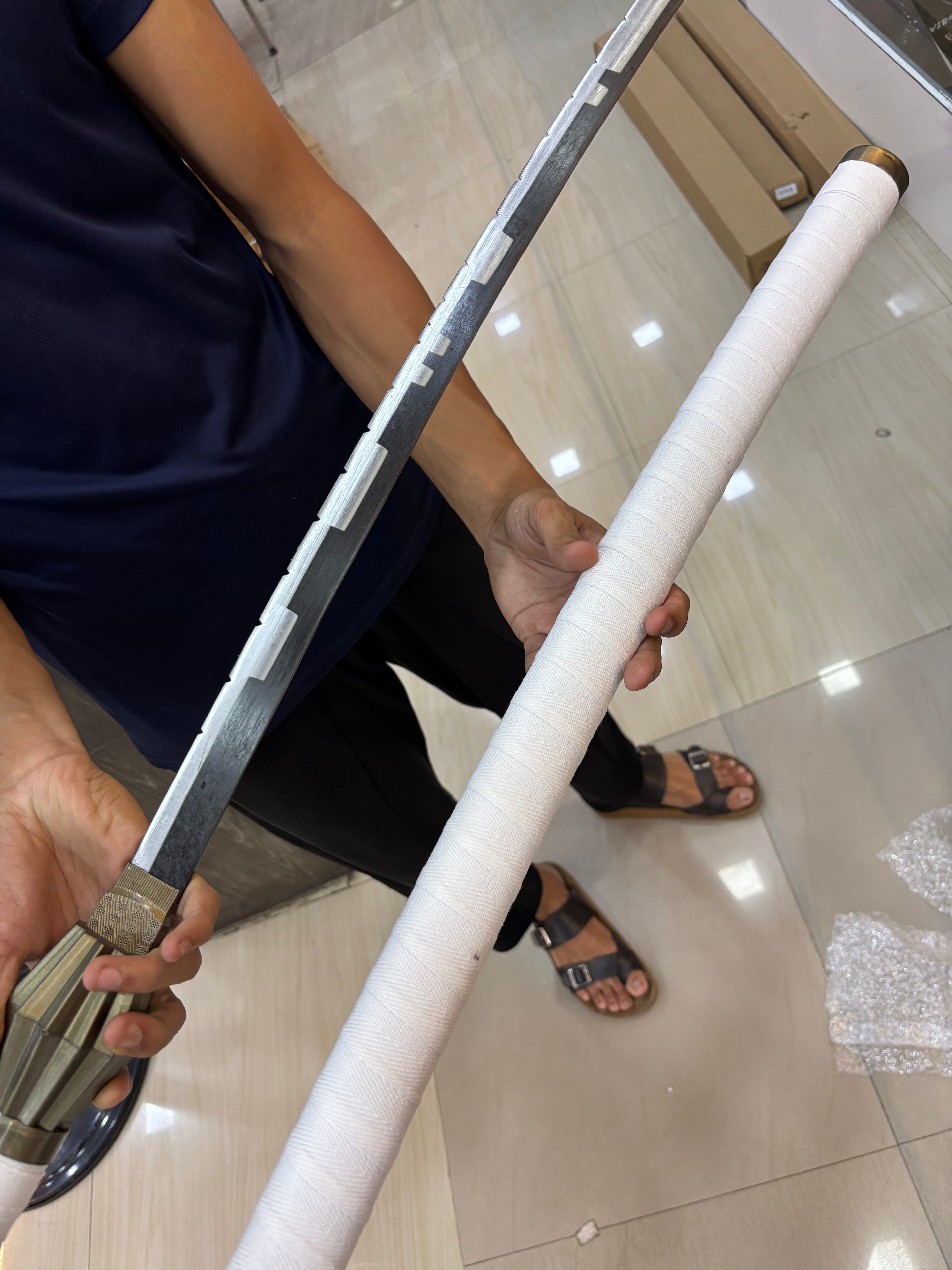 kenpachi nozarashi zanpakuto 110 cm metal alloy katana