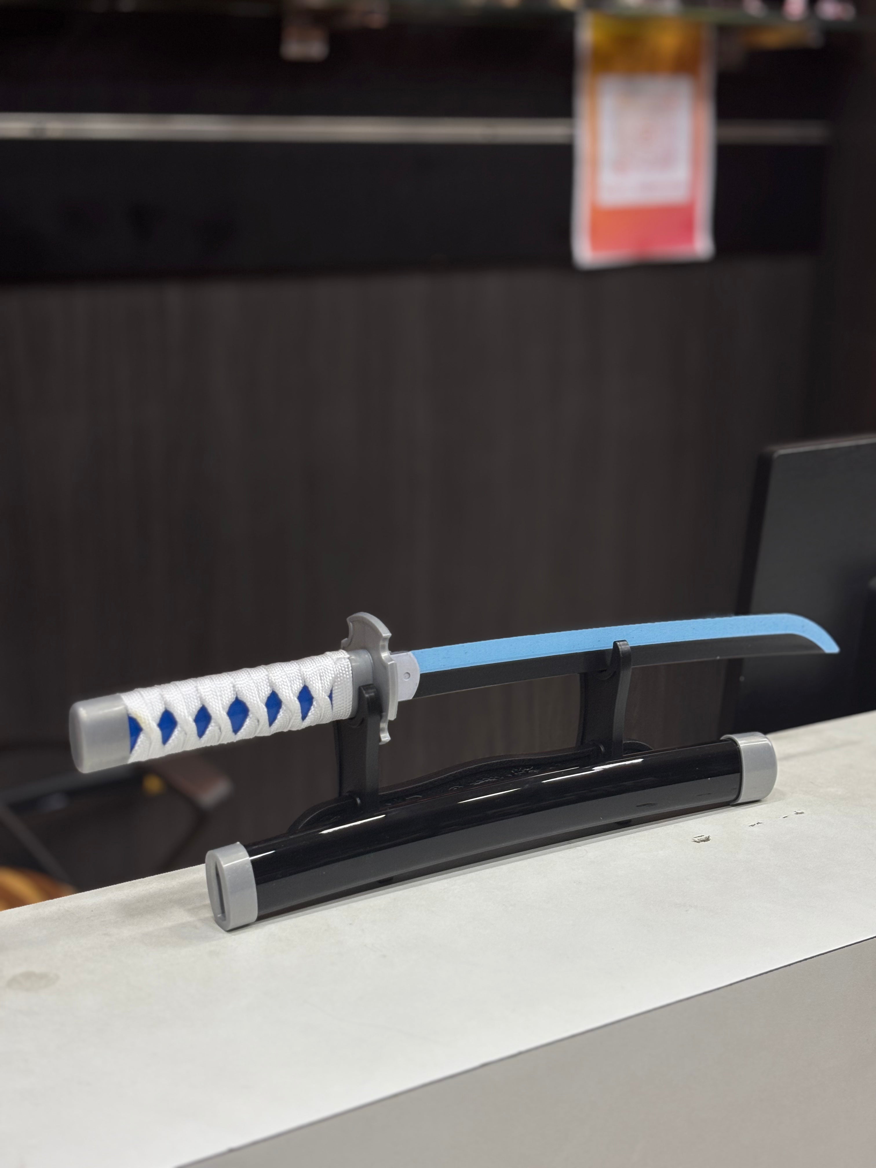 demon slayer 45 cm wooden katana including stand