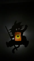 kid goku shadow lamp