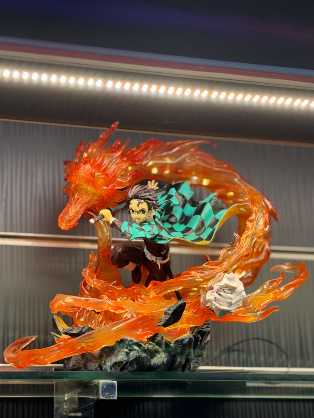 tanjiro hinokami kagura heavy detailed 35 cm figure