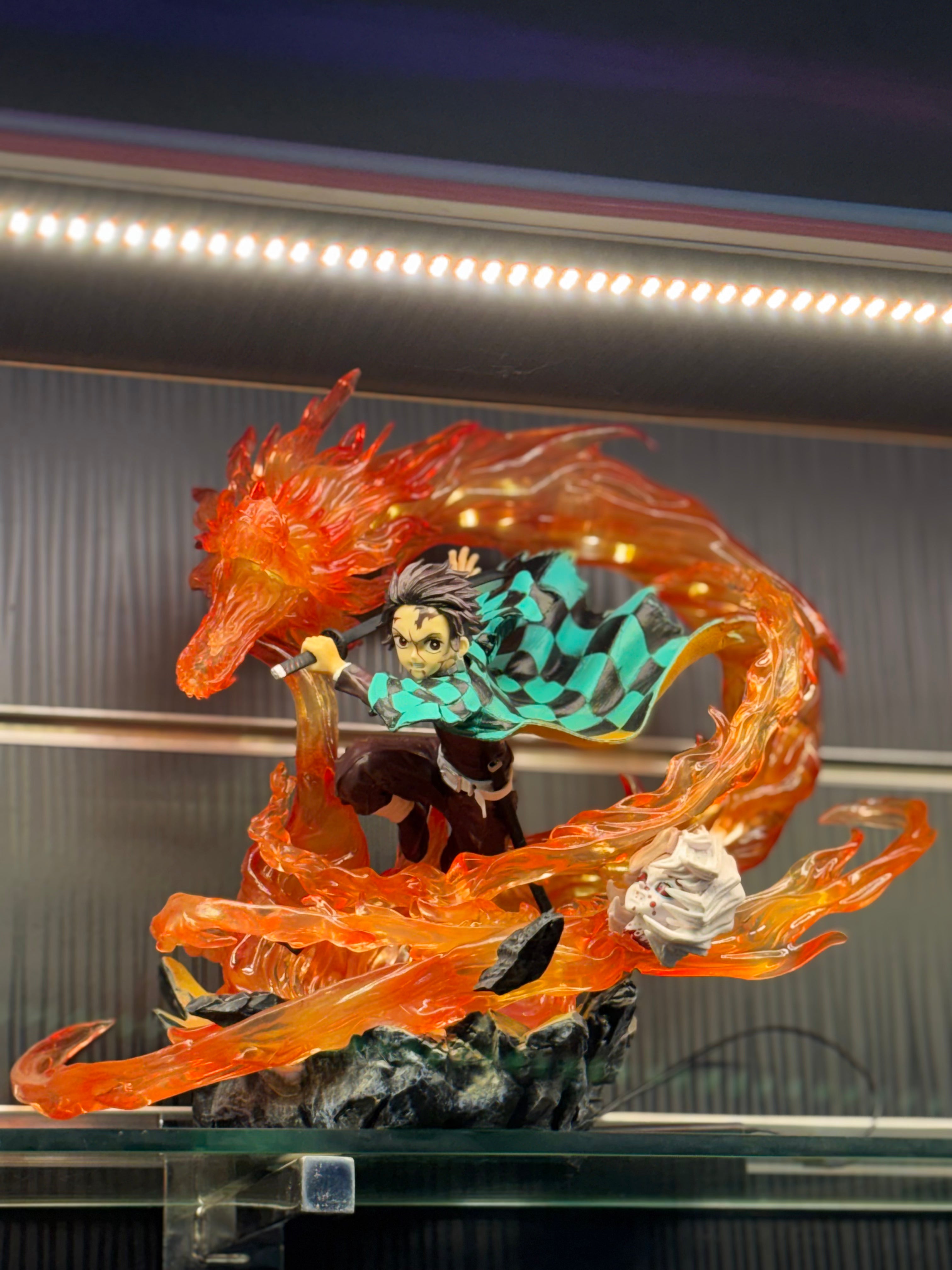 tanjiro hinokami kagura heavy detailed 35 cm figure