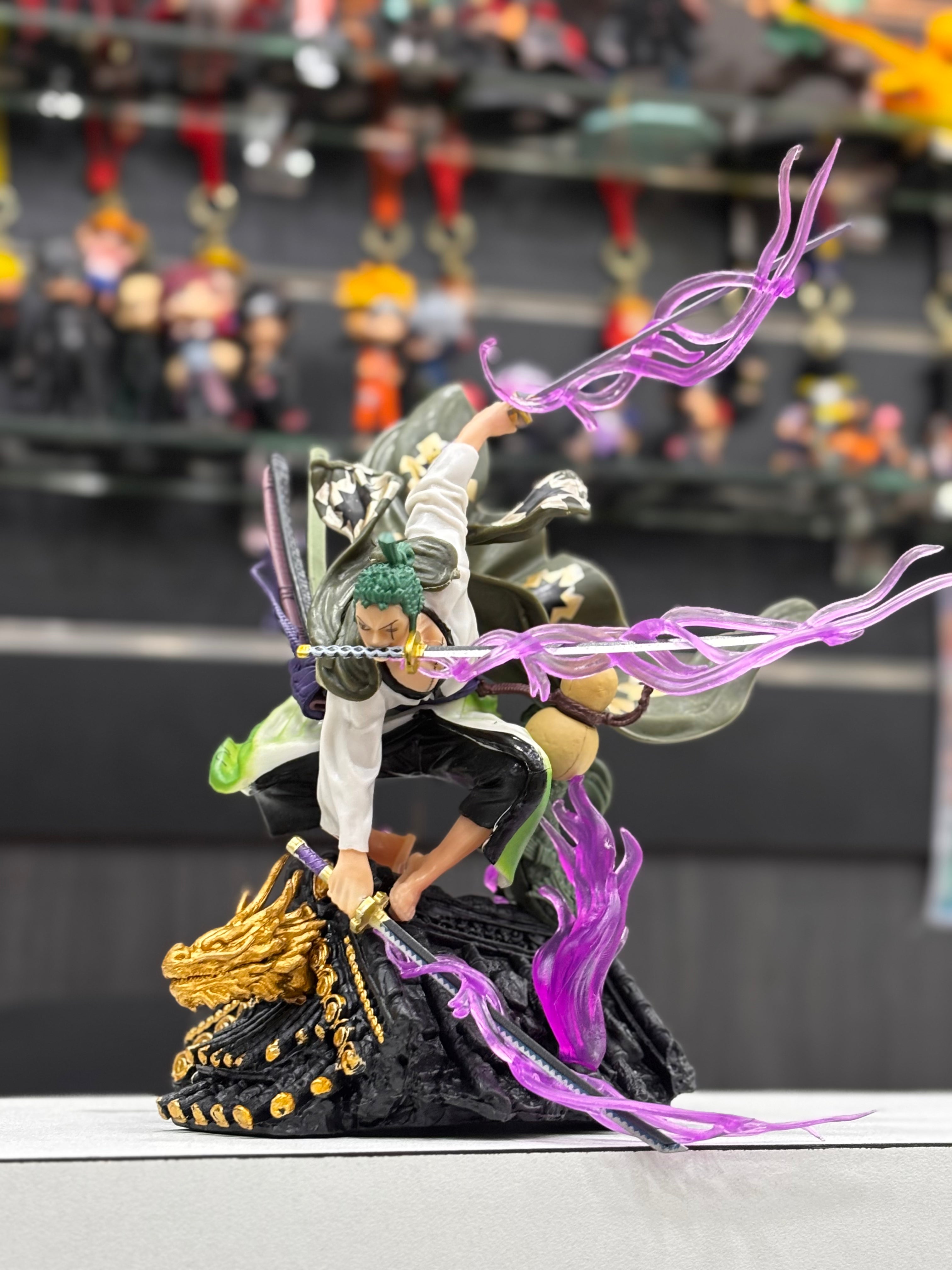 zoro on rooftop wano 18 cm figure