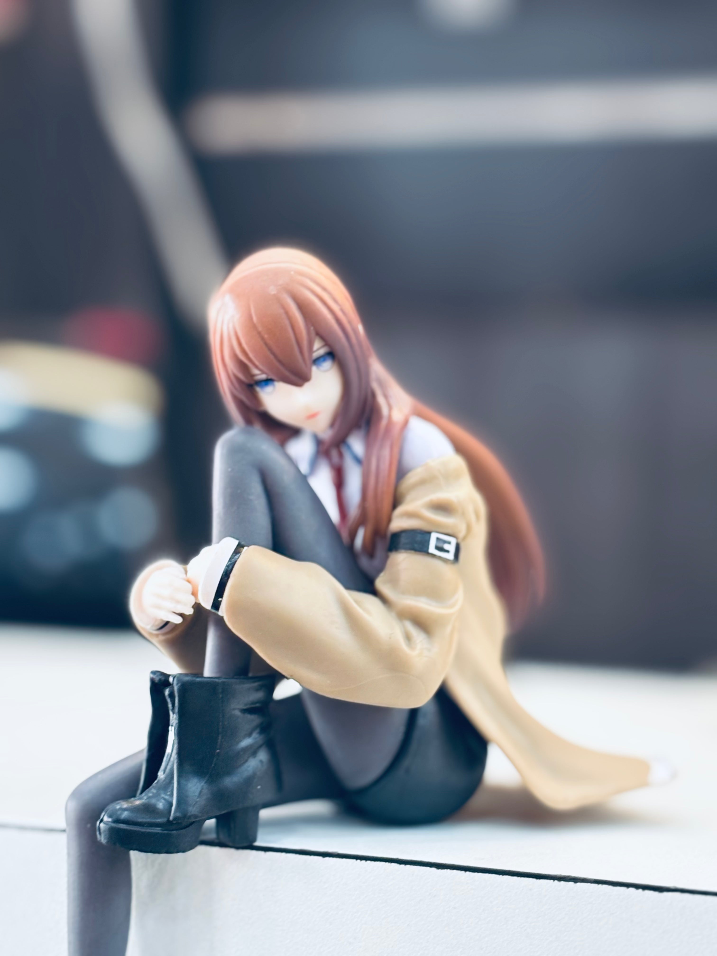 kurisu makise ( steins gate ) 13 cm sitting figure
